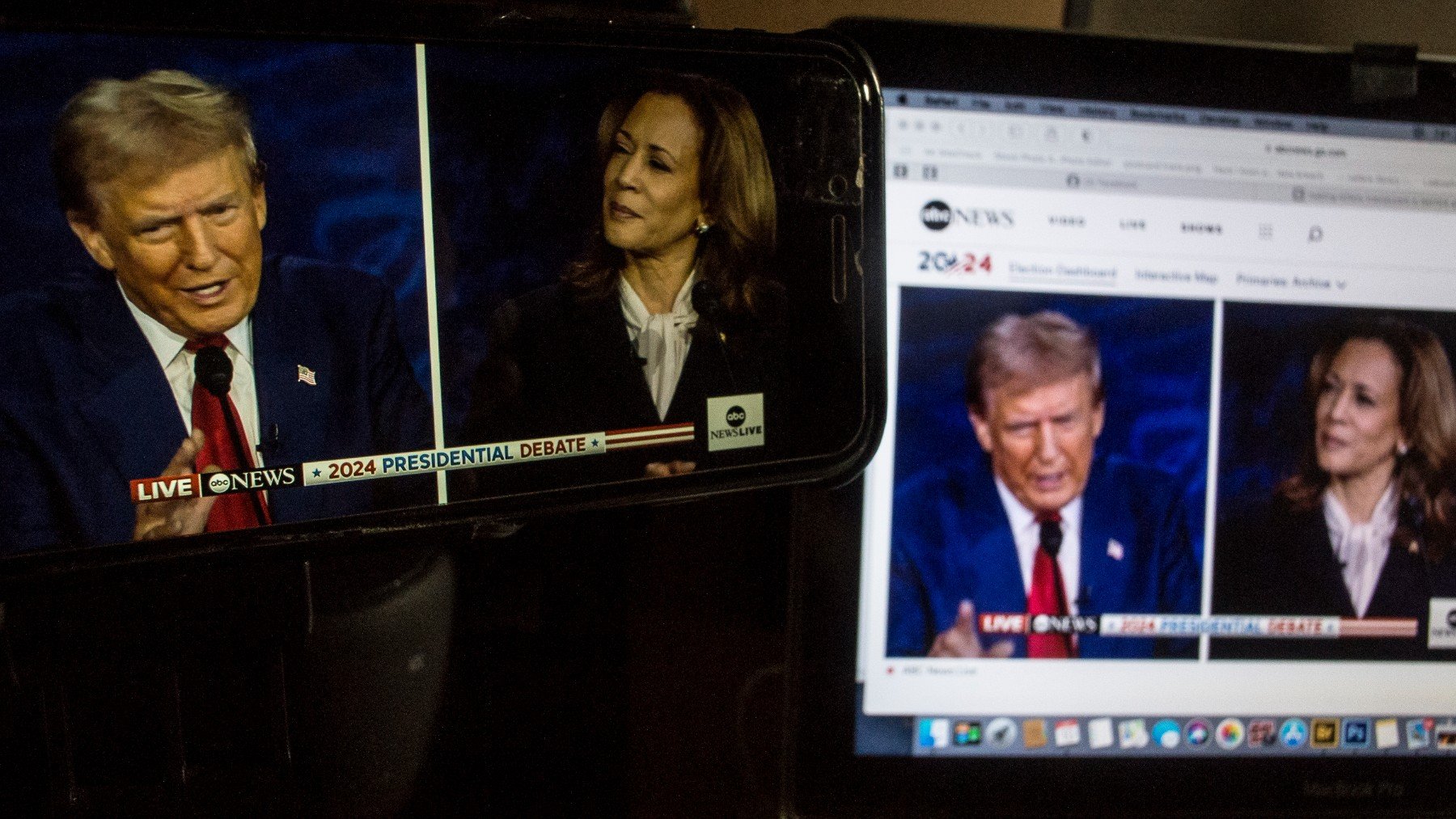 Donald trump y Kamala Harris. (Foto: Europa Press)