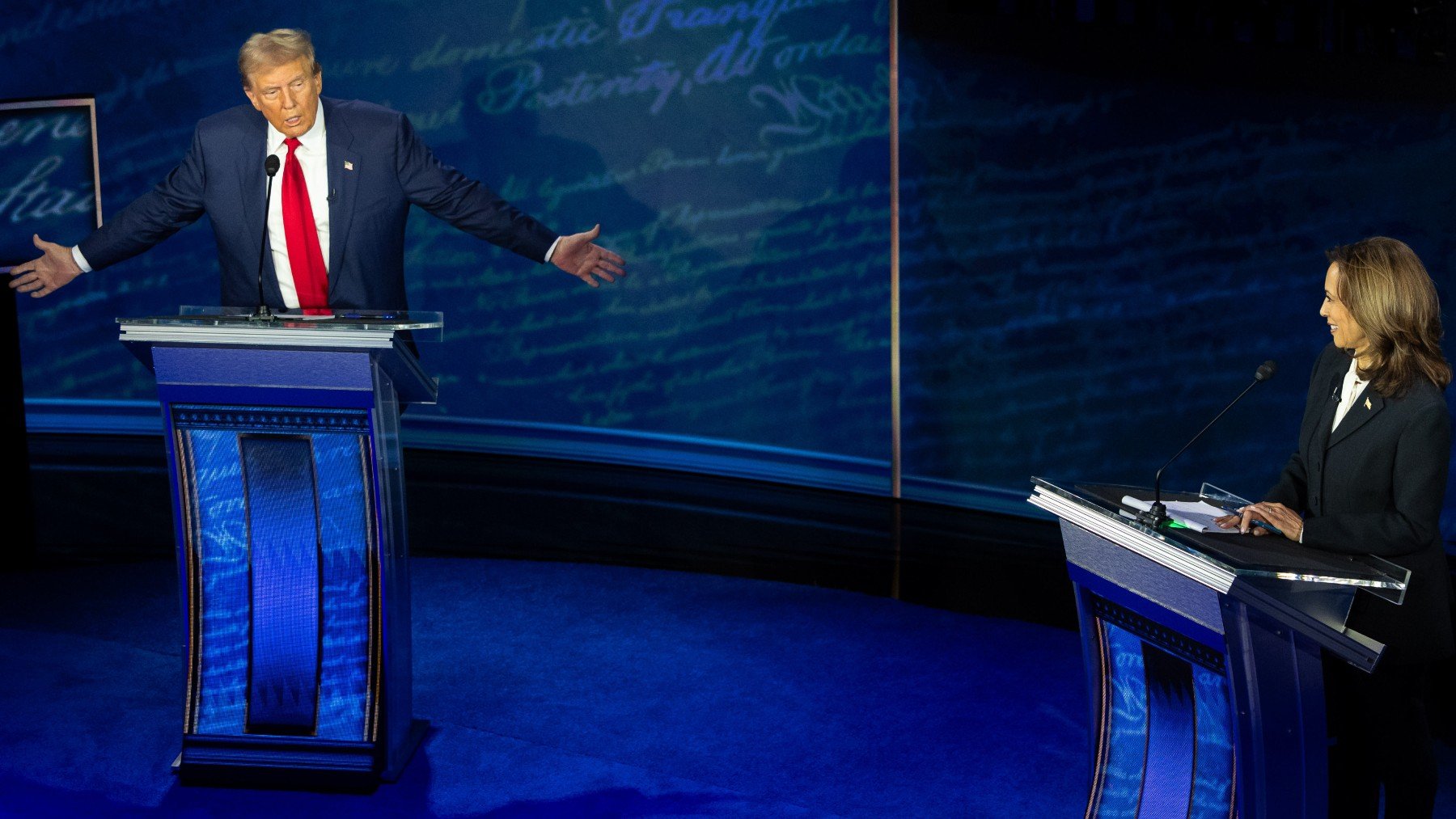 Donald trump y Kamala Harris. (Foto: Europa Press)