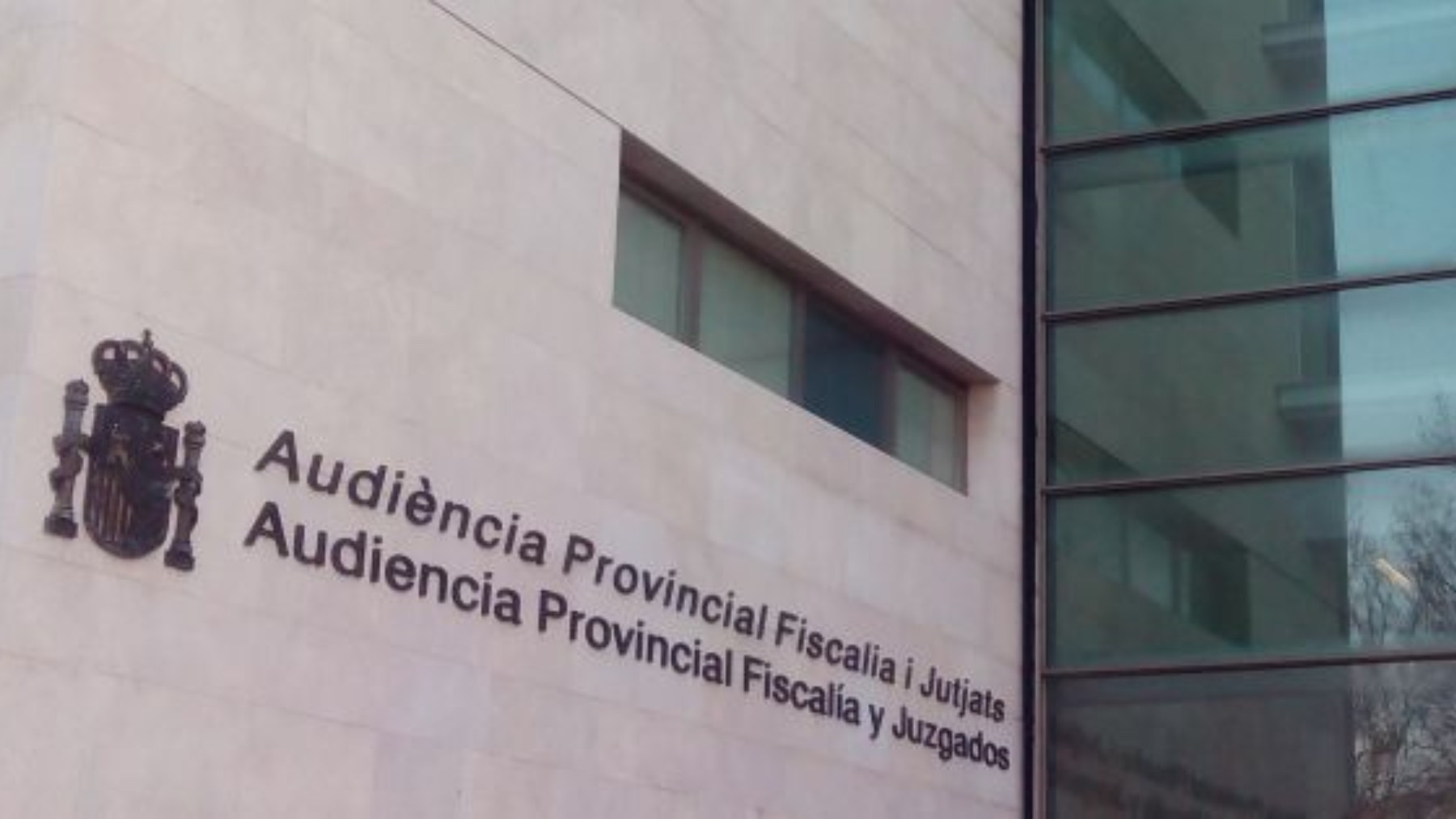 Fachada de la Audiencia Provincial de Valencia.