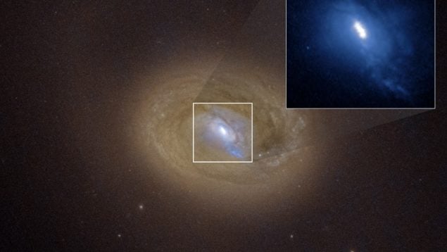 Un duelo de gigantes: Hubble y Chandra descubren dos agujeros negros supermasivos enfrentados