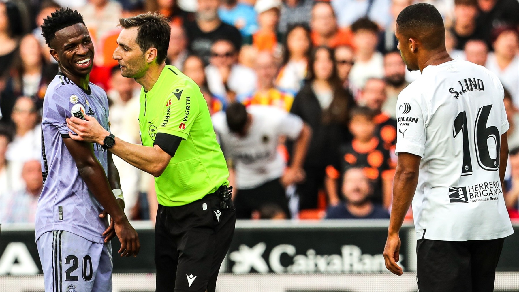 Vinicius, el día de los ataques racistas en Mestalla. (EP)