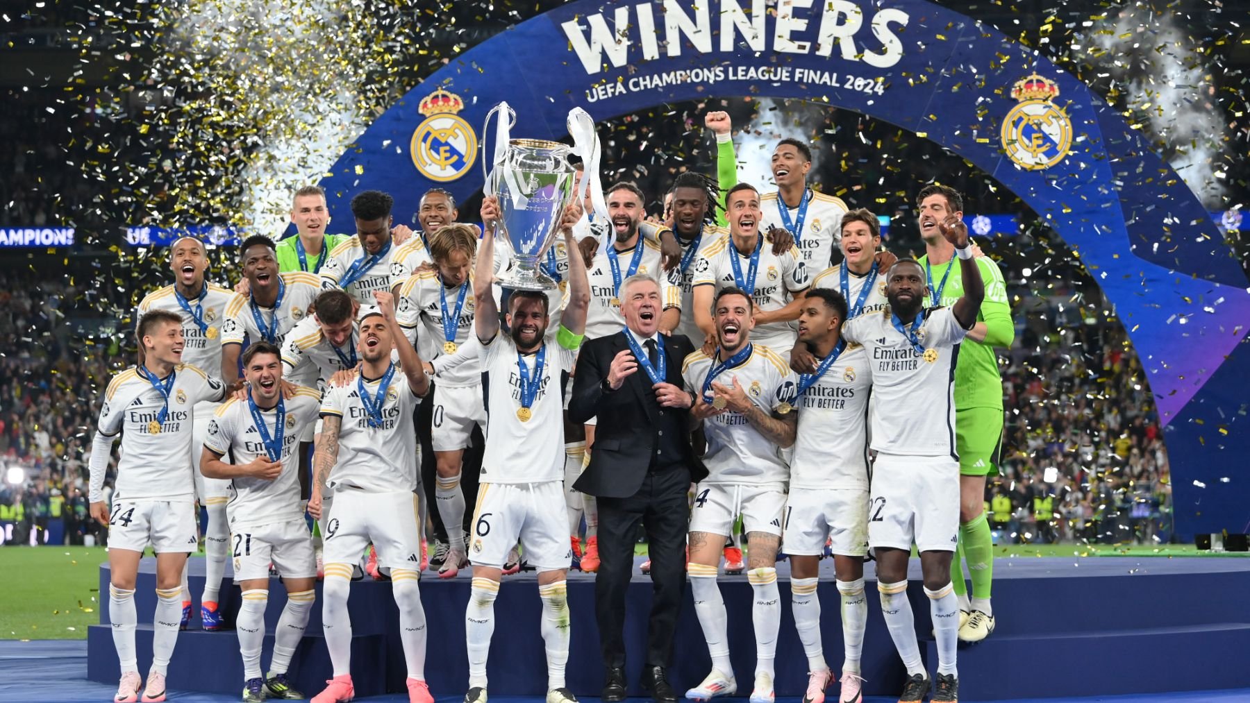 Nacho levanta la Decimoquinta. (Getty)