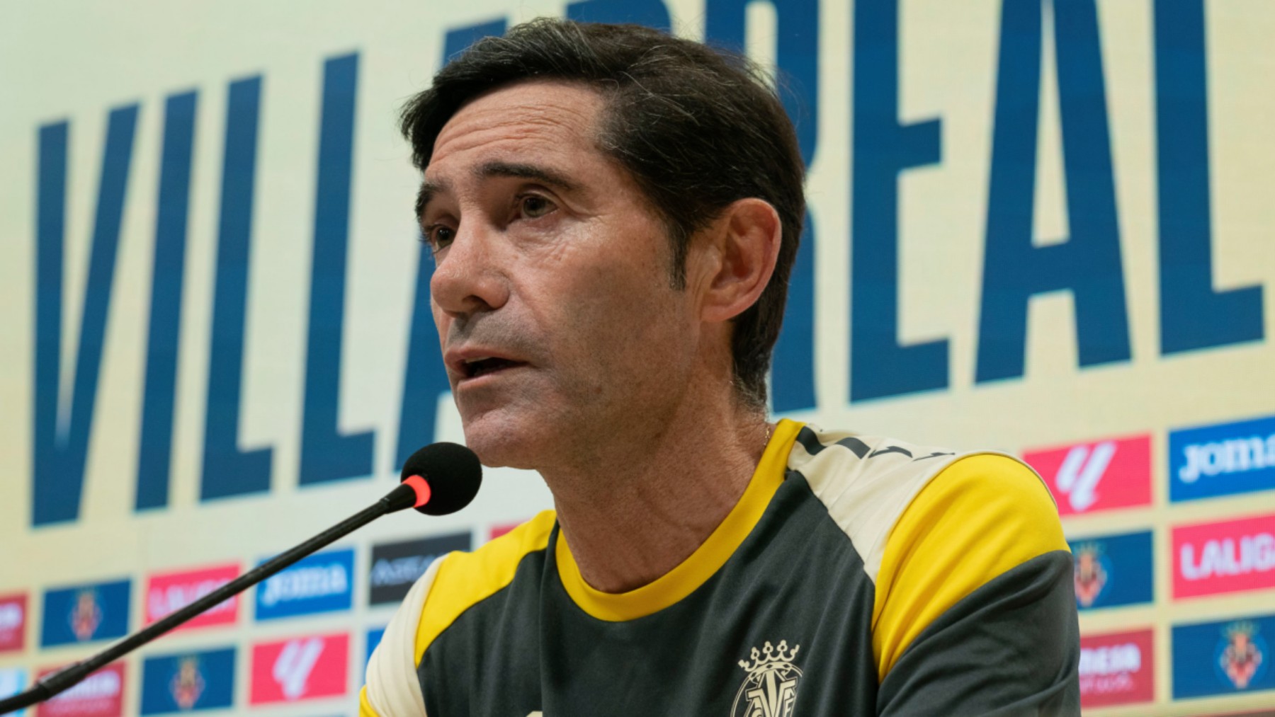 Marcelino, en la rueda de prensa.