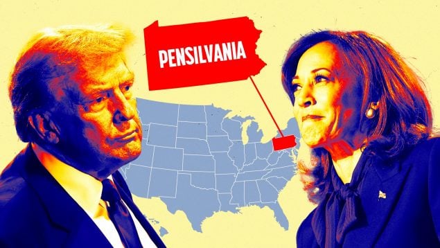 Trump Harris Pensilvania