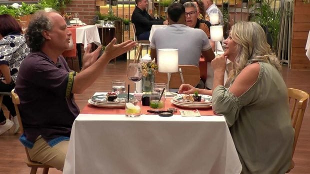 Elías y Sylvie, participantes de 'First Dates'. (Mediaset)