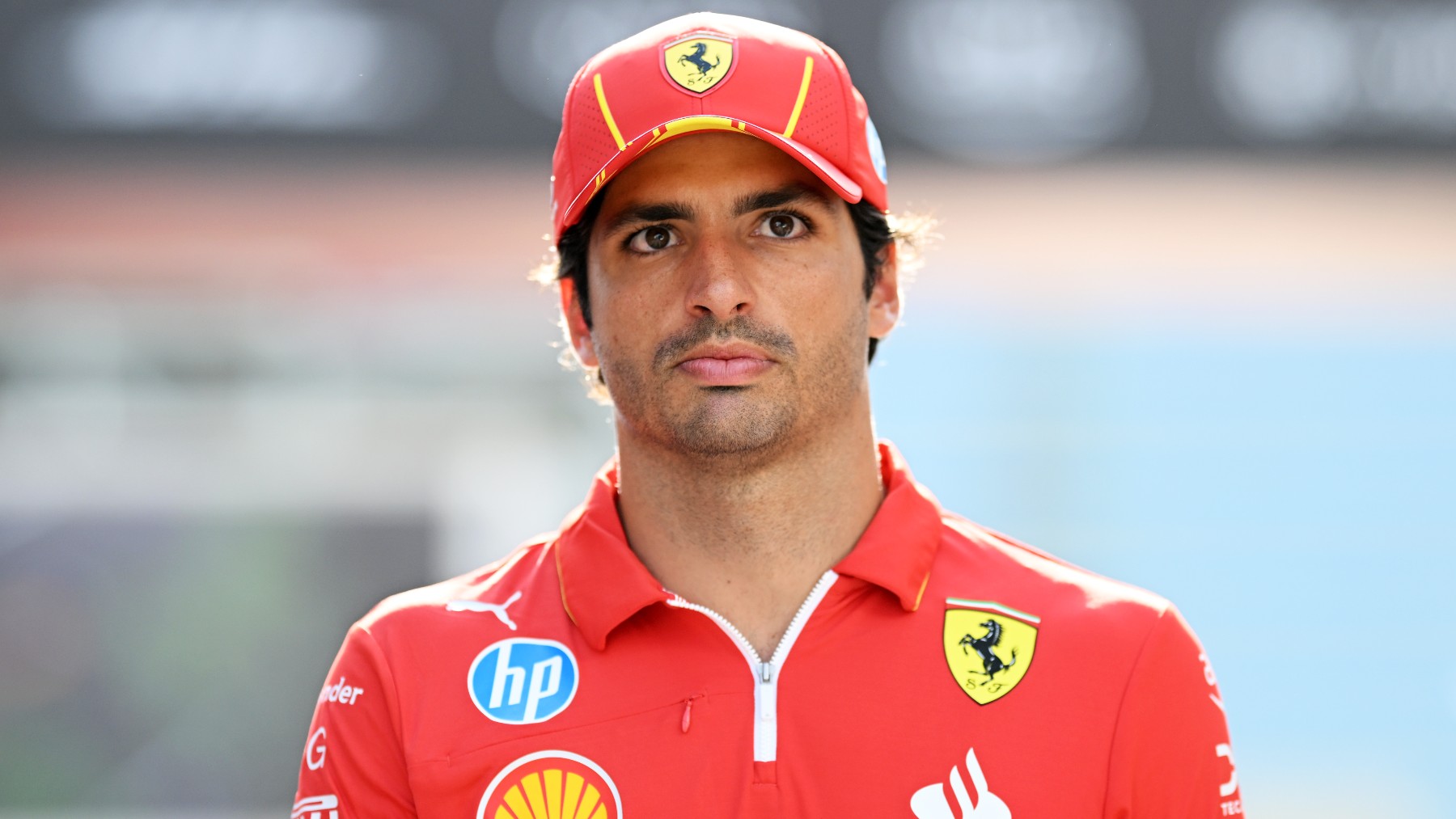 Carlos Sainz, durante el GP de Azerbaiyán de F1. (Getty)