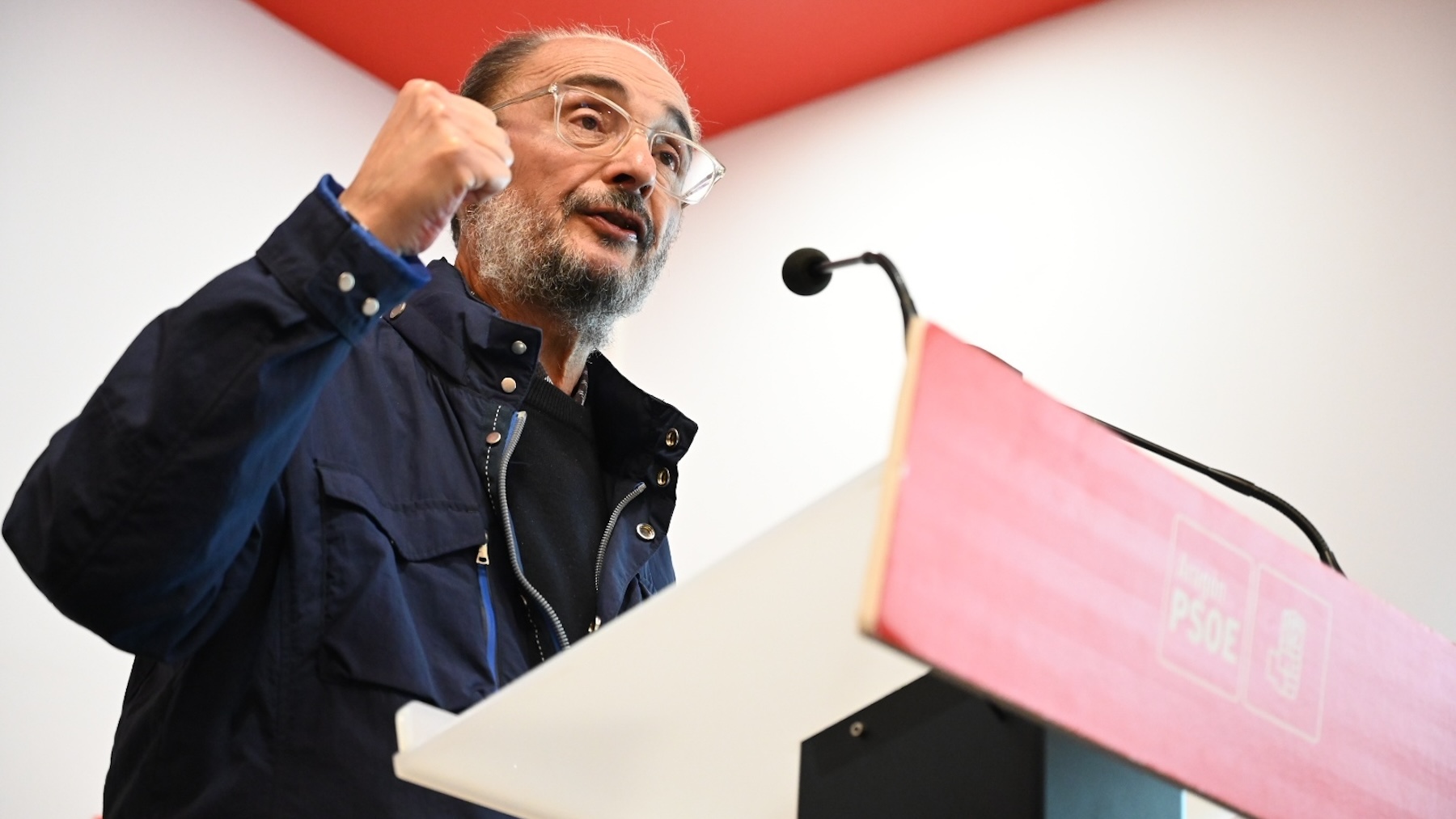 Javier Lambán, senador y líder del PSOE aragonés.