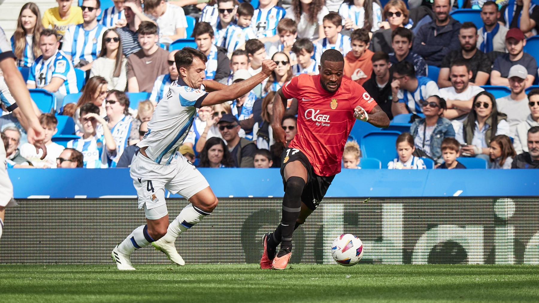 Larin, la pasada temporada ante la Real Sociedad