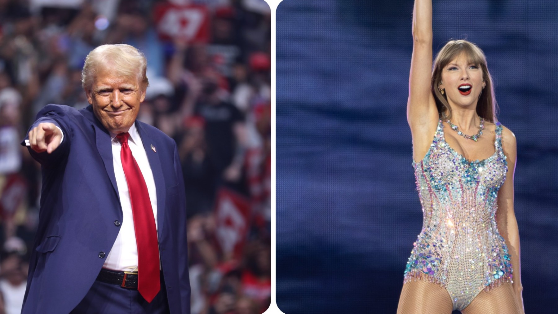 Donald Trump y Taylor Swift. (Foto: Europa Press)