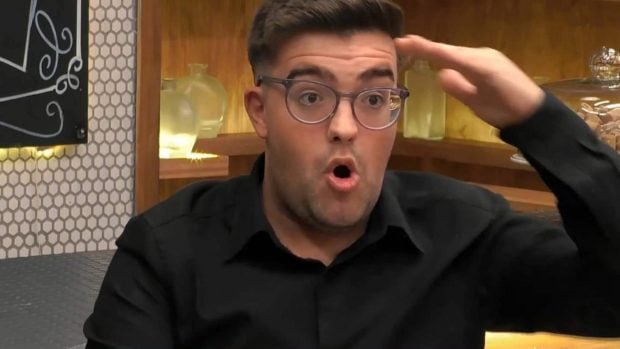 José Luis, conocido como 'El Follana', en 'First Dates'. (Mediaset)