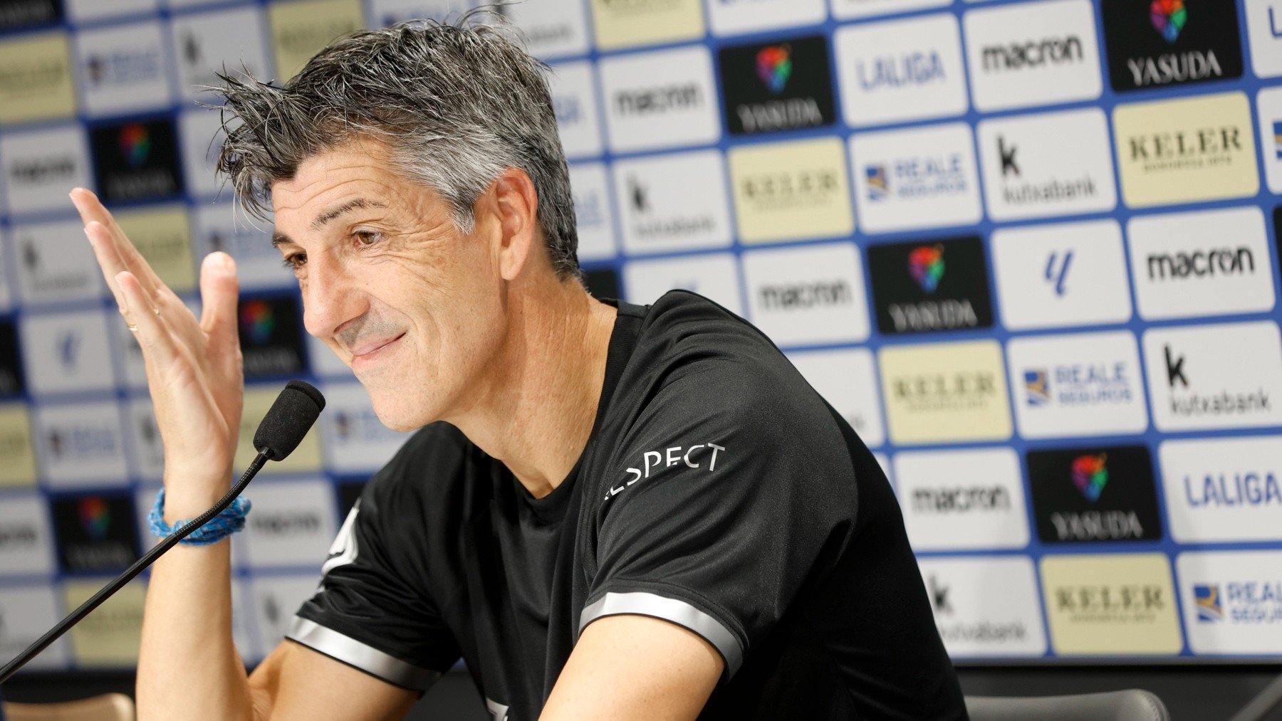 Imanol Alguacil, en rueda de prensa.