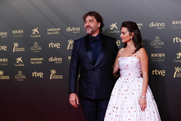 Penélope Cruz y Javier Bardem en un evento