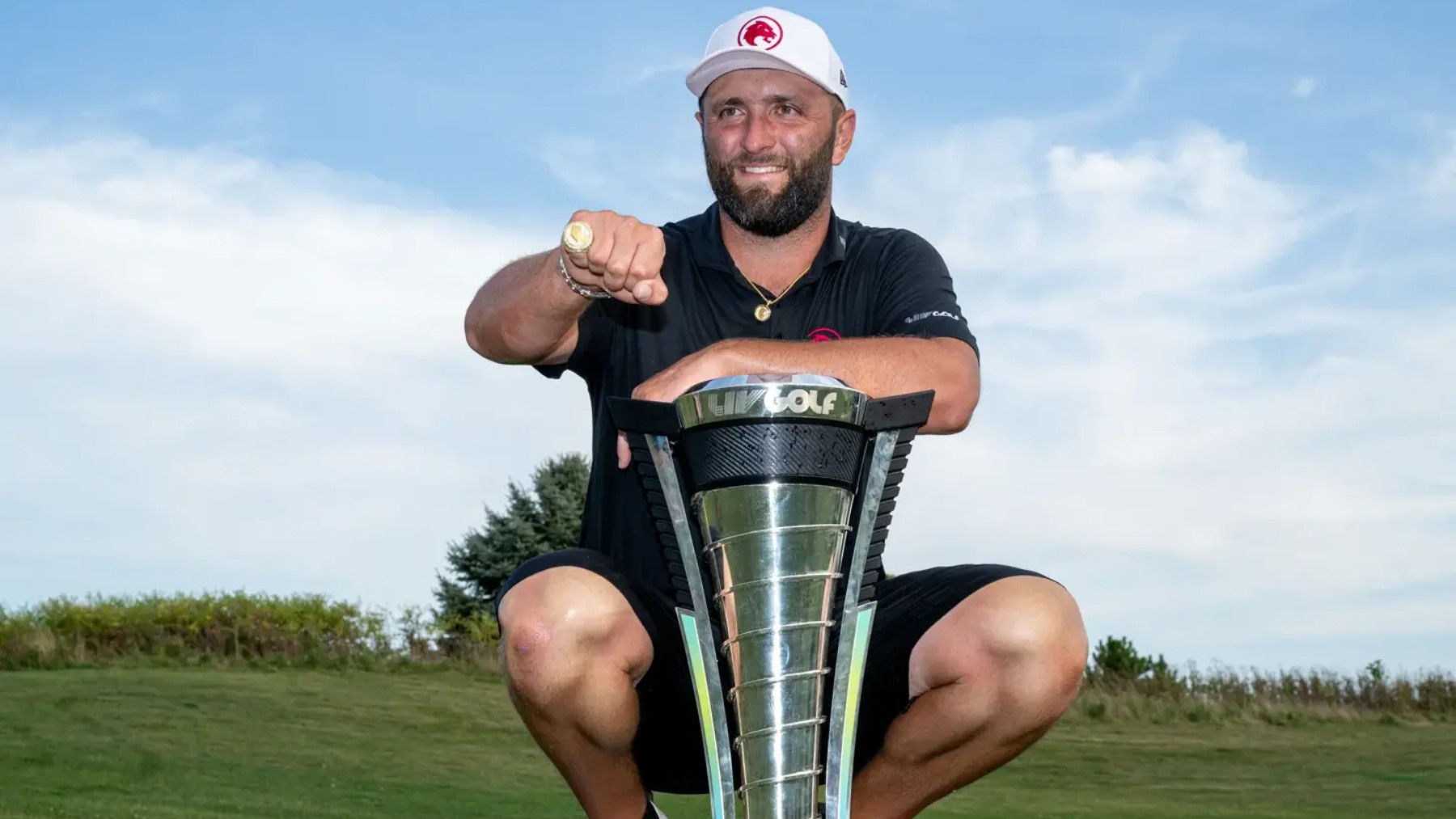 Jon Rahm, tras ganar en Chicago. (LIV Golf)