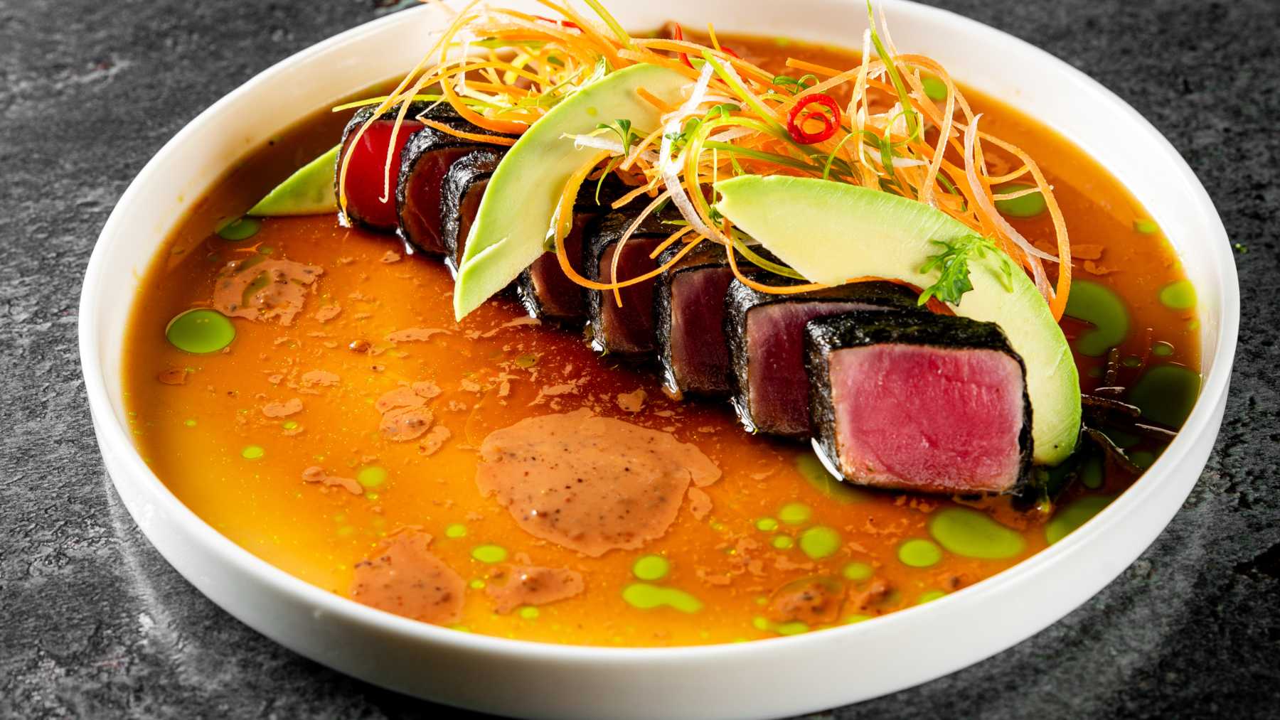 Tataki de atún rojo.