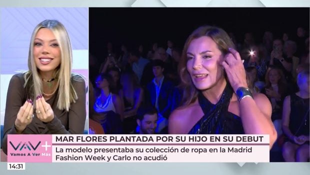 Alejandra Rubio explica por qué Carlo Costanzia no acudió al desfile de Mar Flores. (Mediaset)