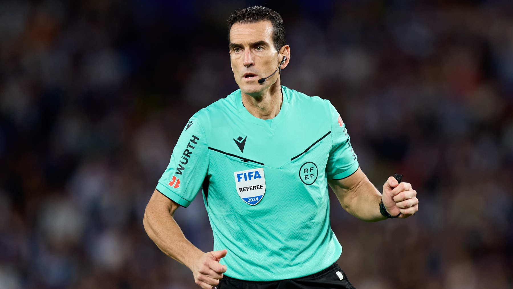 Martínez Munuera durante el Real Sociedad – Real Madrid. (EP)