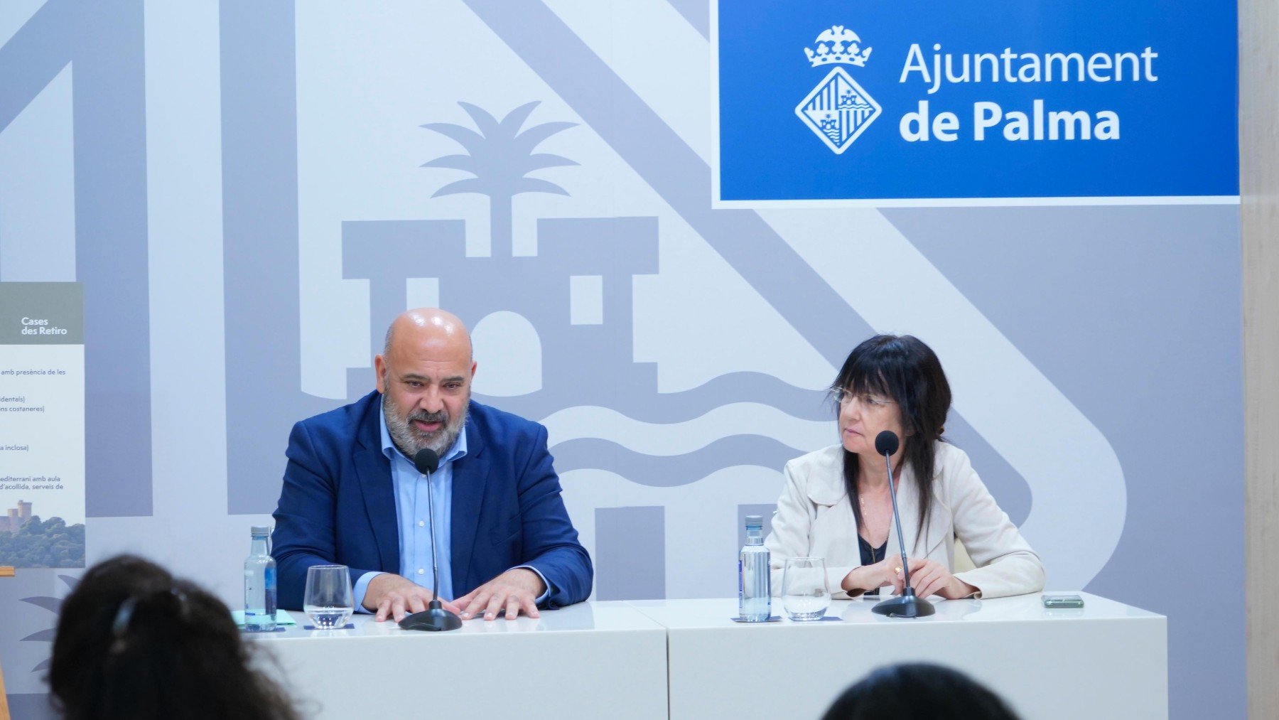 El alcalde de Palma, Jaime Martínez, y la vicepresidente de ARCA, Àngels Fermoselle.