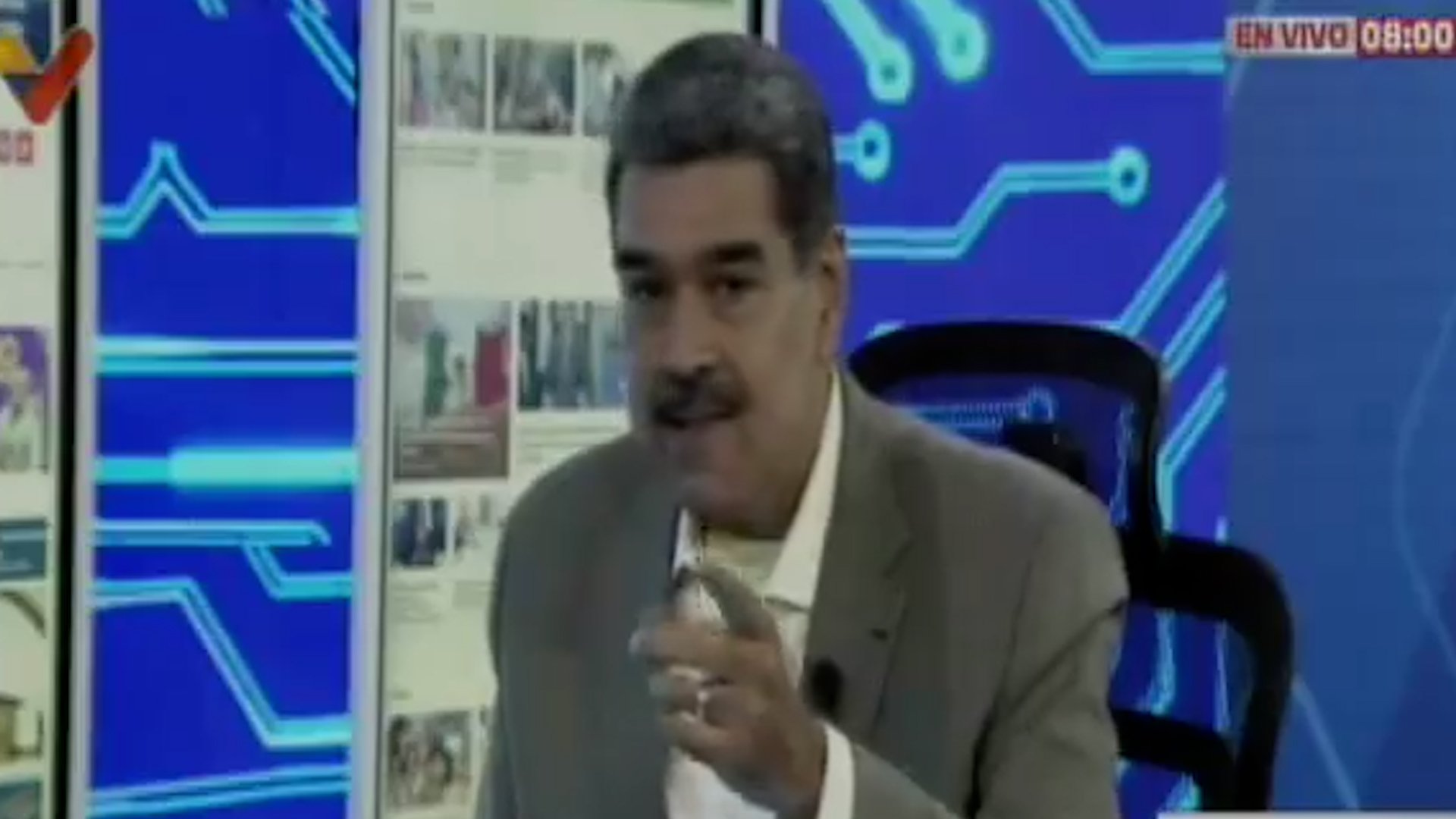 Maduro hablando sobre los españoles detenidos.