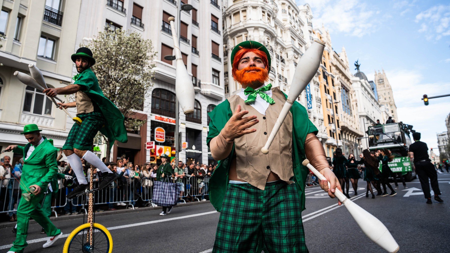 Un desfile de San Patricio en Madrid. (EP)