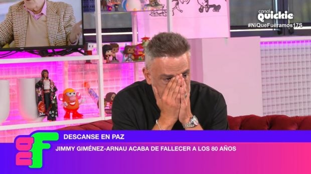 Kiko Hernández, completamente roto al conocer la muerte de Jimmy Giménez-Arnau (Canal Quickie)