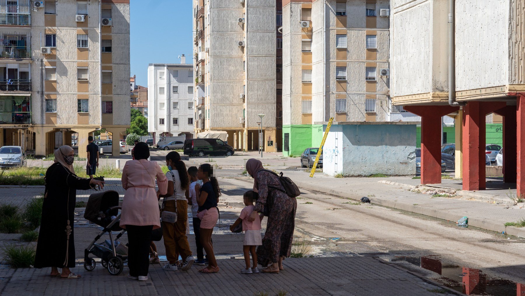 Barriada de las Tres Mil Viviendas, en el Polígono Sur de Sevilla.