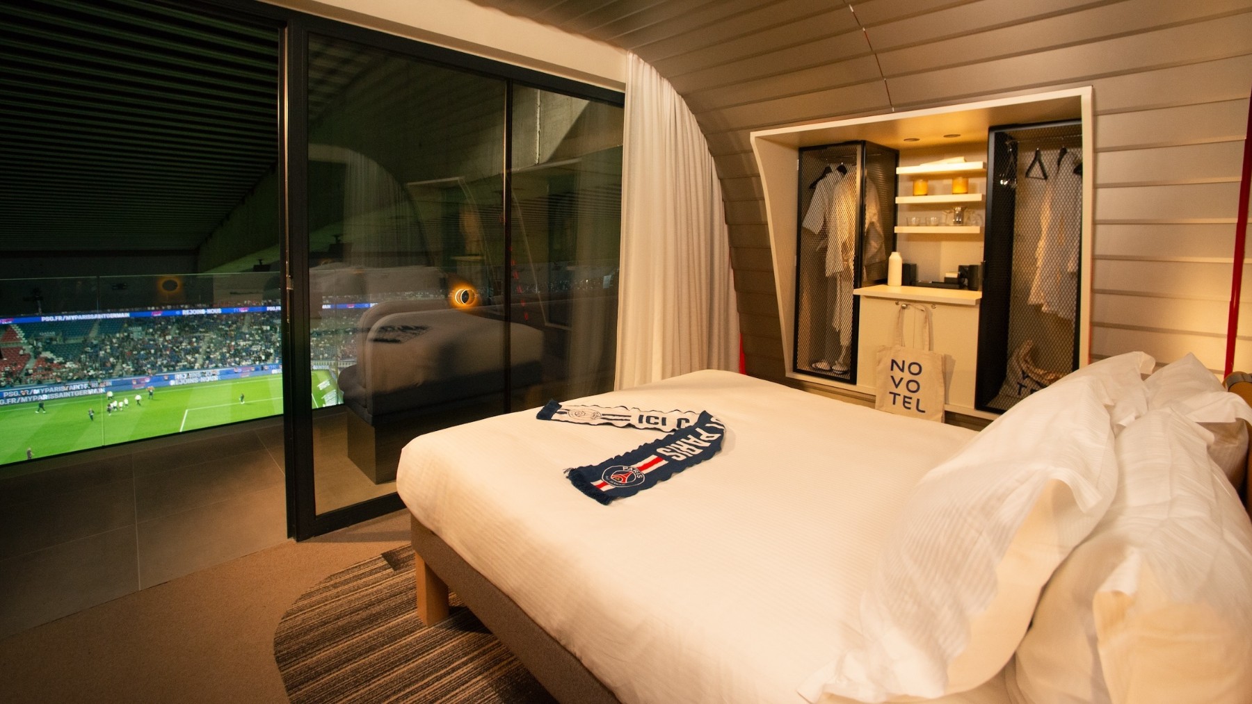 La suite en el estadio del PSG. (Novotel)