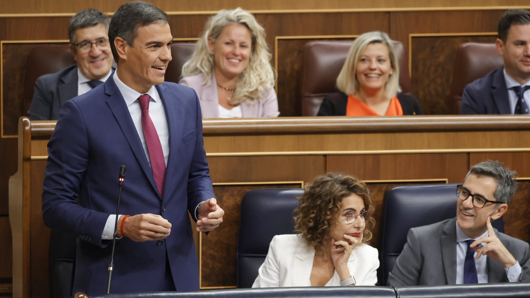 Pedro Sánchez en el Congreso. (Foto: EP)