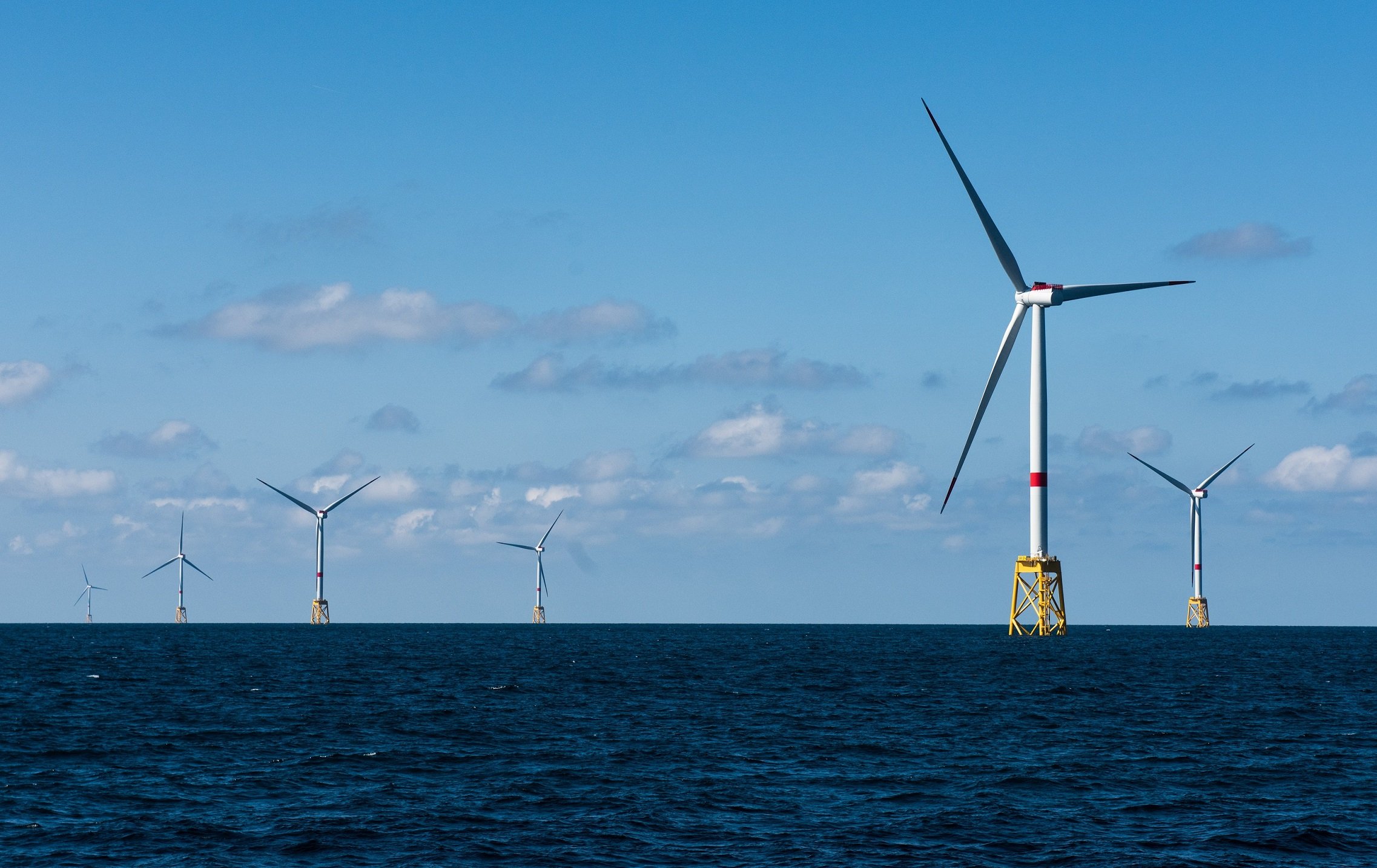 Parque eólico de Iberdrola en Saint Brieuc, Francia