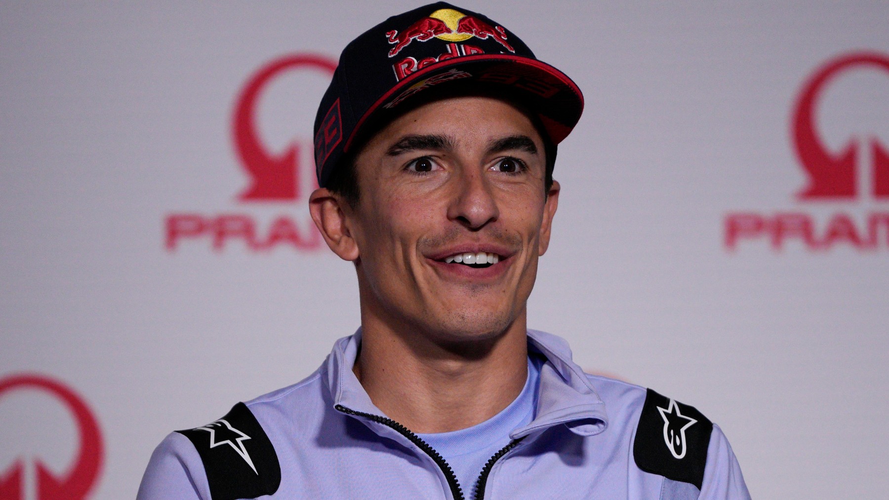 Marc Márquez, durante la rueda de prensa previa al GP de Emilia Romaña. (EFE)