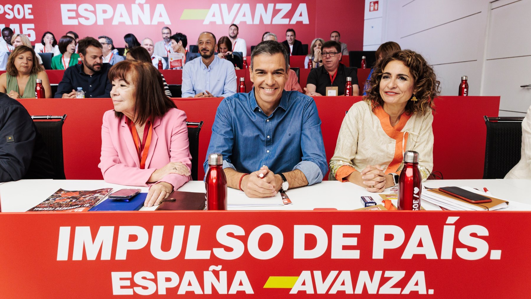 Pedro Sánchez en un Comité Federal del PSOE. (Foto: EP)