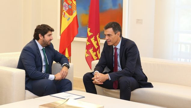 López Miras, Pedro Sánchez, Región de Murcia