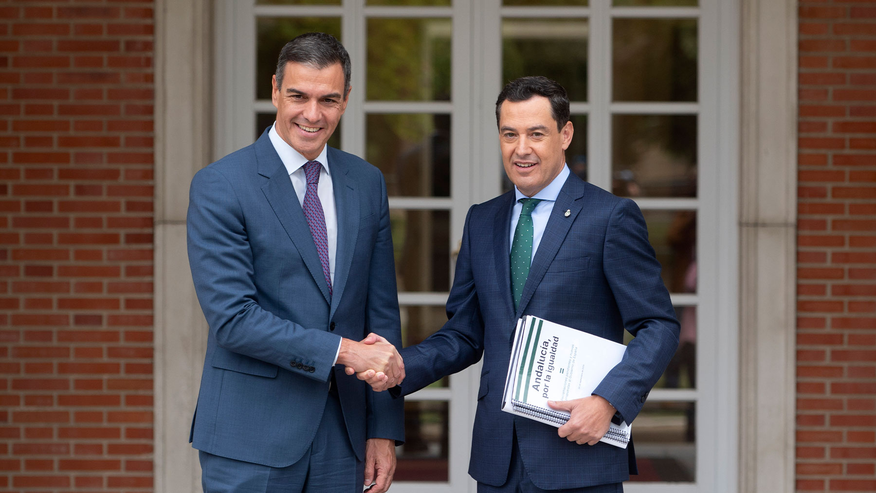 Pedro Sánchez y Juanma Moreno en La Moncloa.