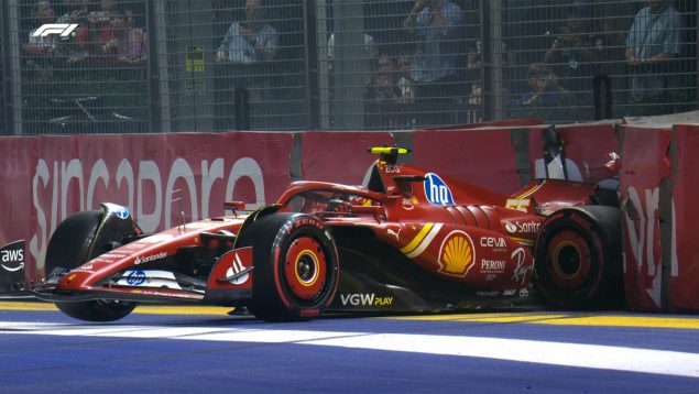 accidente Sainz Singapur