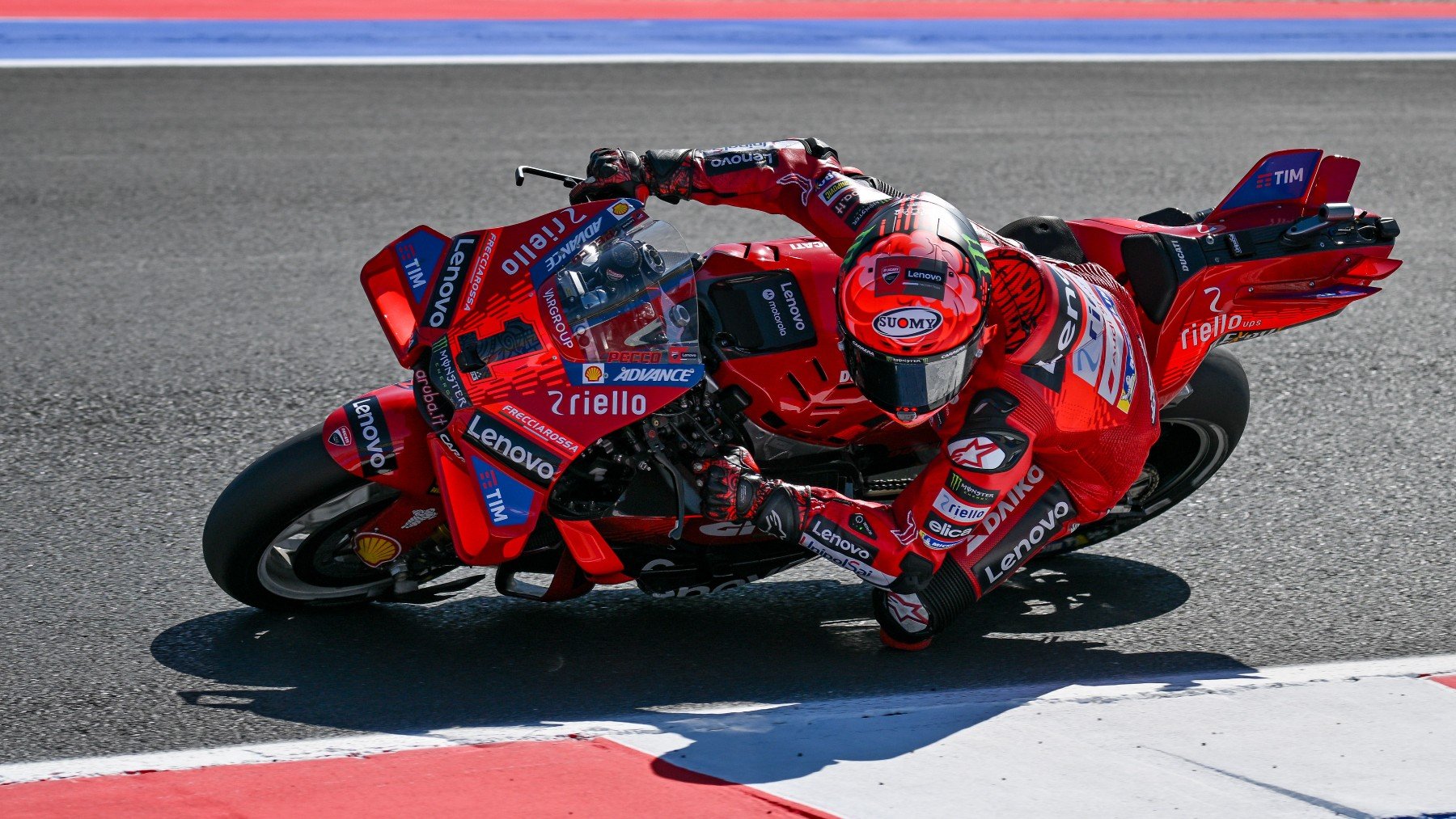 Pecco Bagnaia durante el GP de Emilia Romaña de MotoGP. (Europa Press)