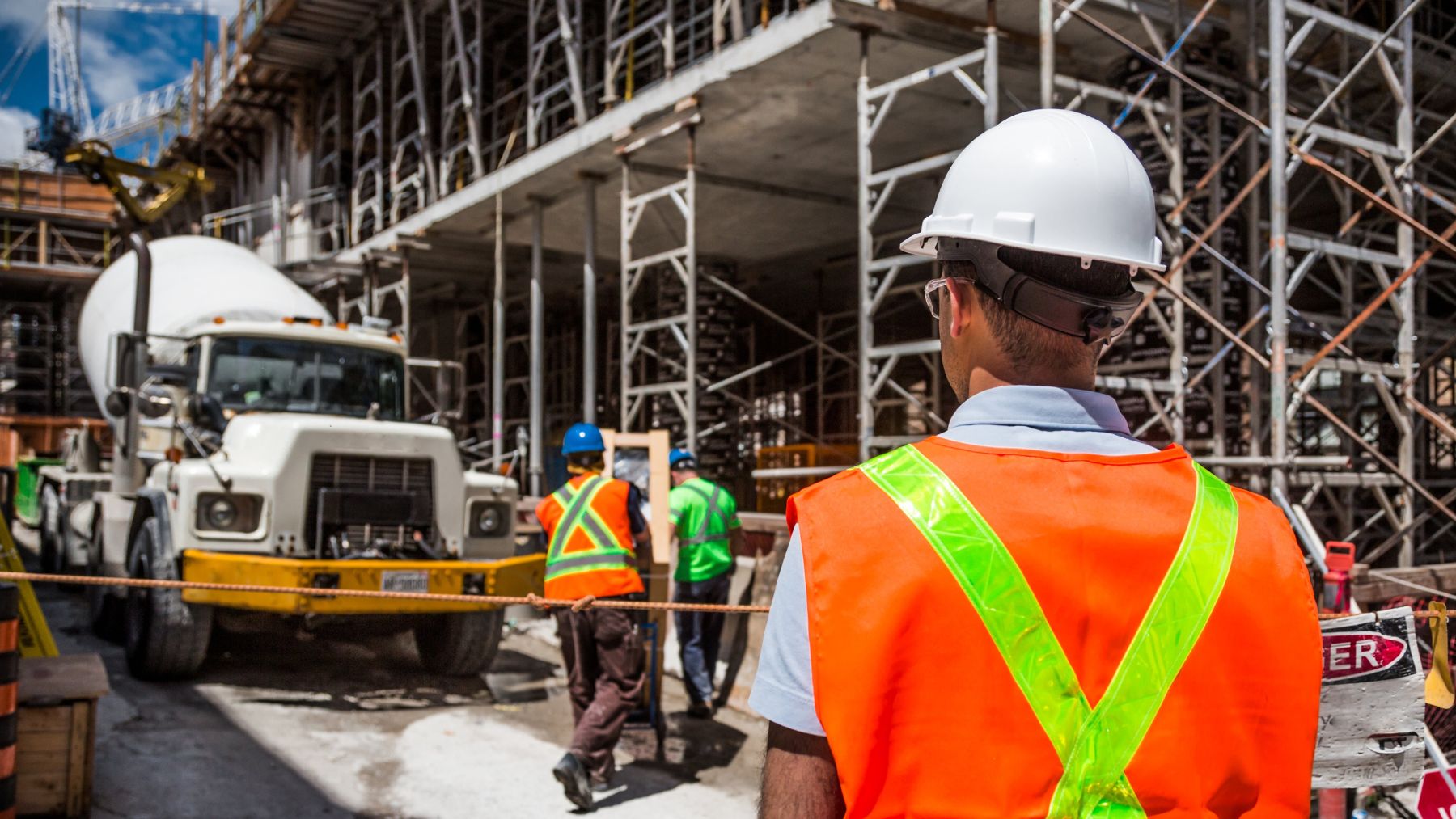 Trabajadores de la construcción.