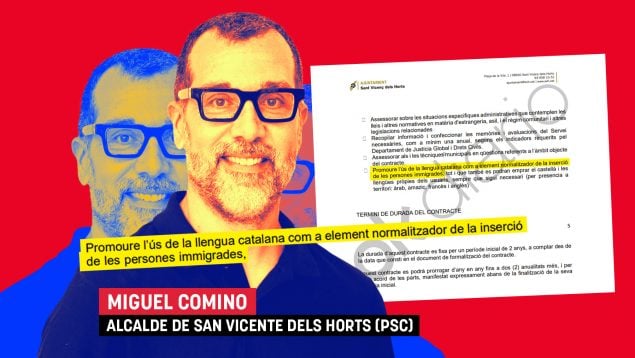 Un alcalde del PSC gasta 120.000 € en su «oficina antirracista» para fomentar el catalán en inmigrantes