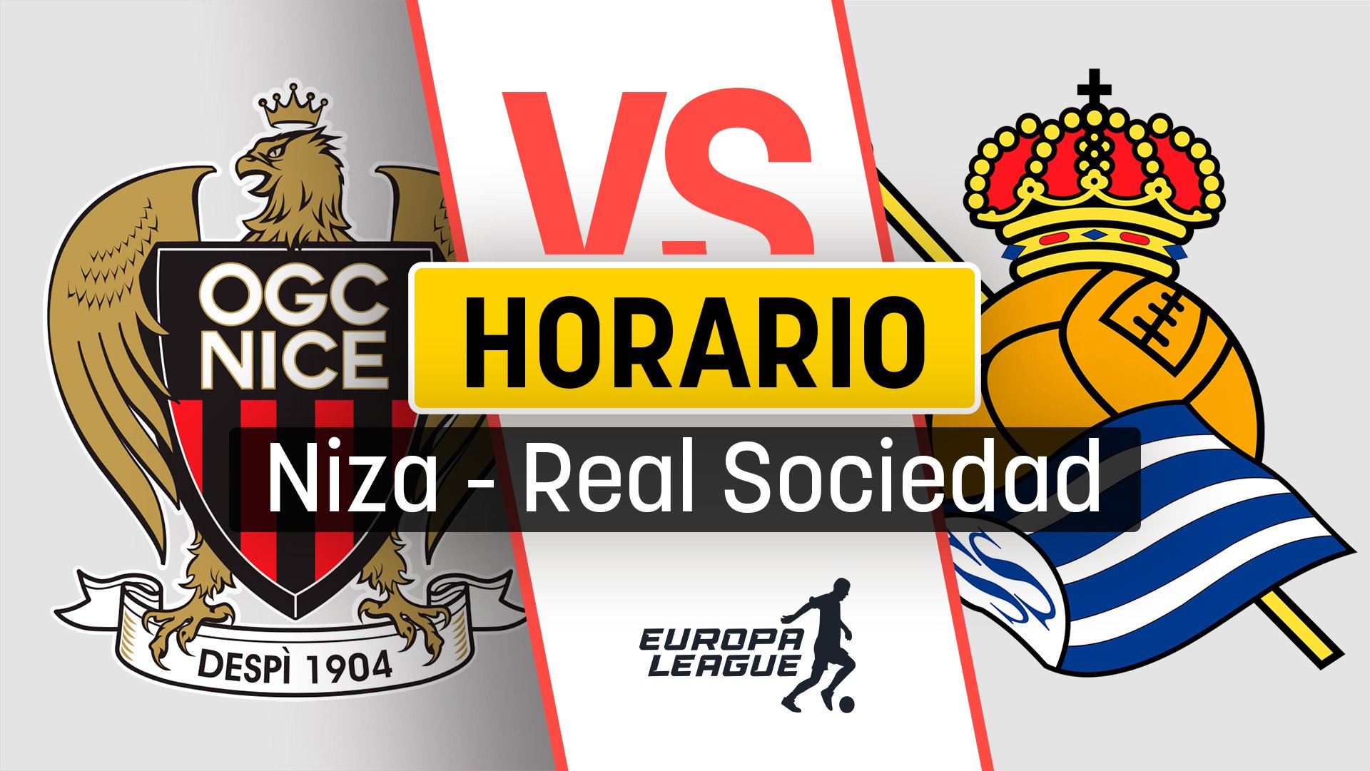 Horario Niza – Real Sociedad: dónde ver la Europa League en directo por televisión y online.