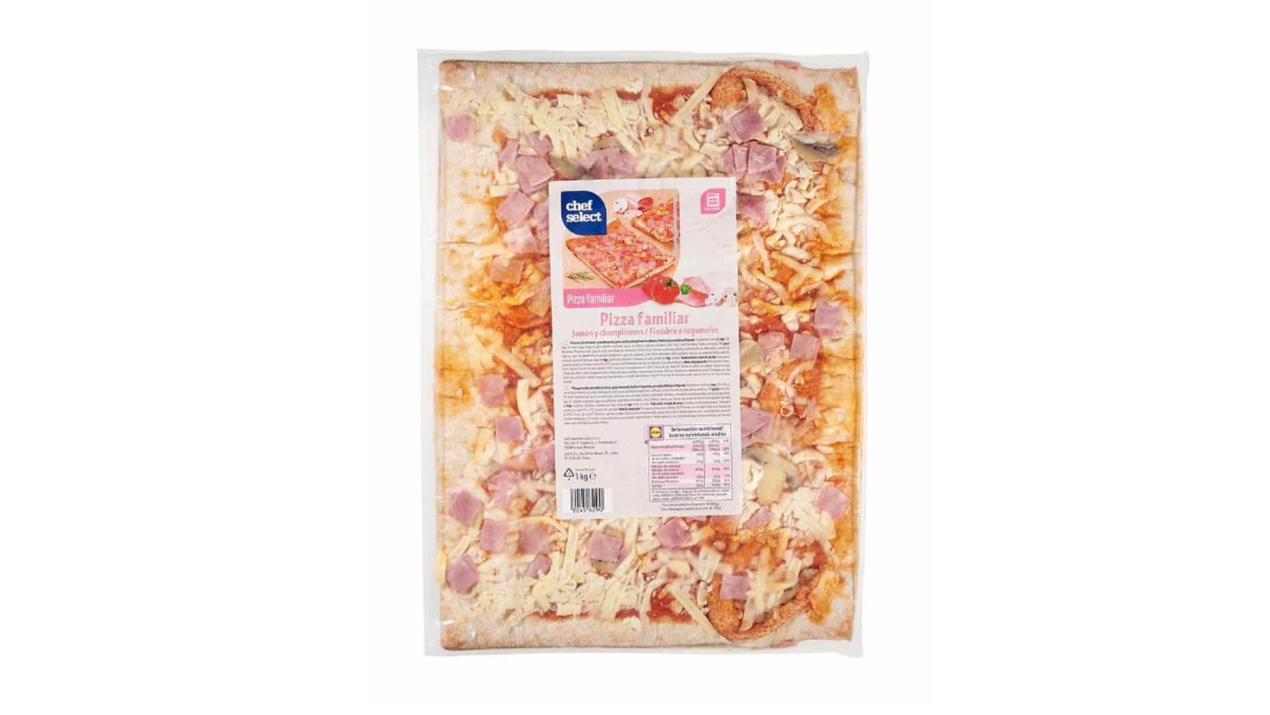 Lidl, pizza familiar