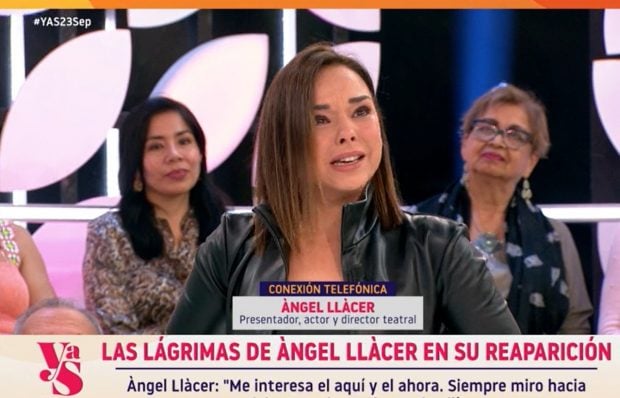 Chenoa se rompe al hablar con su amigo y compañero Àngel Llàcer en Y ahora Sonsoles (Atresmedia).