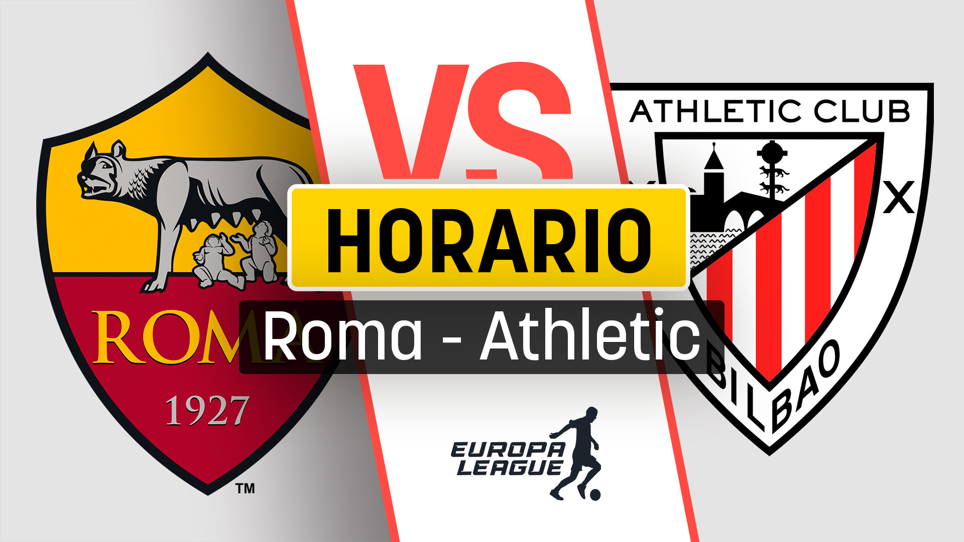 Horario Roma – Athletic Club: dónde ver la Europa League en directo por televisión y online.