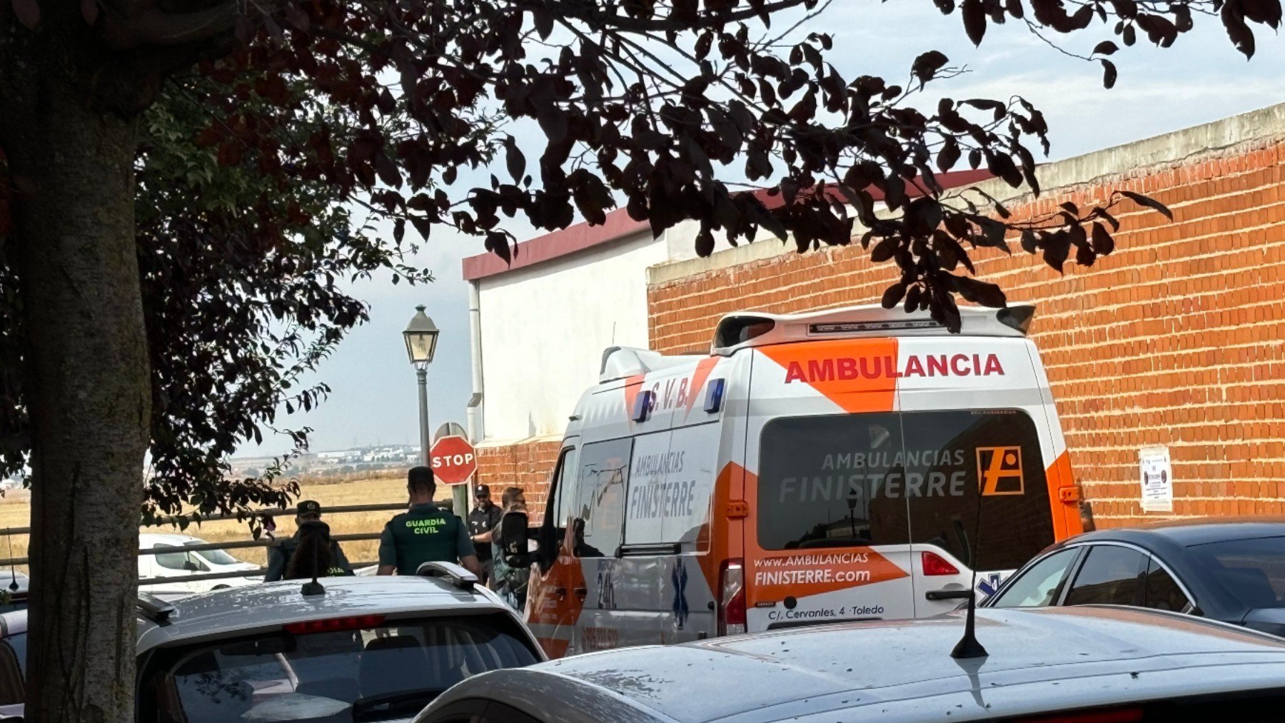 Imagen de una ambulancia en Pantoja (Toledo).