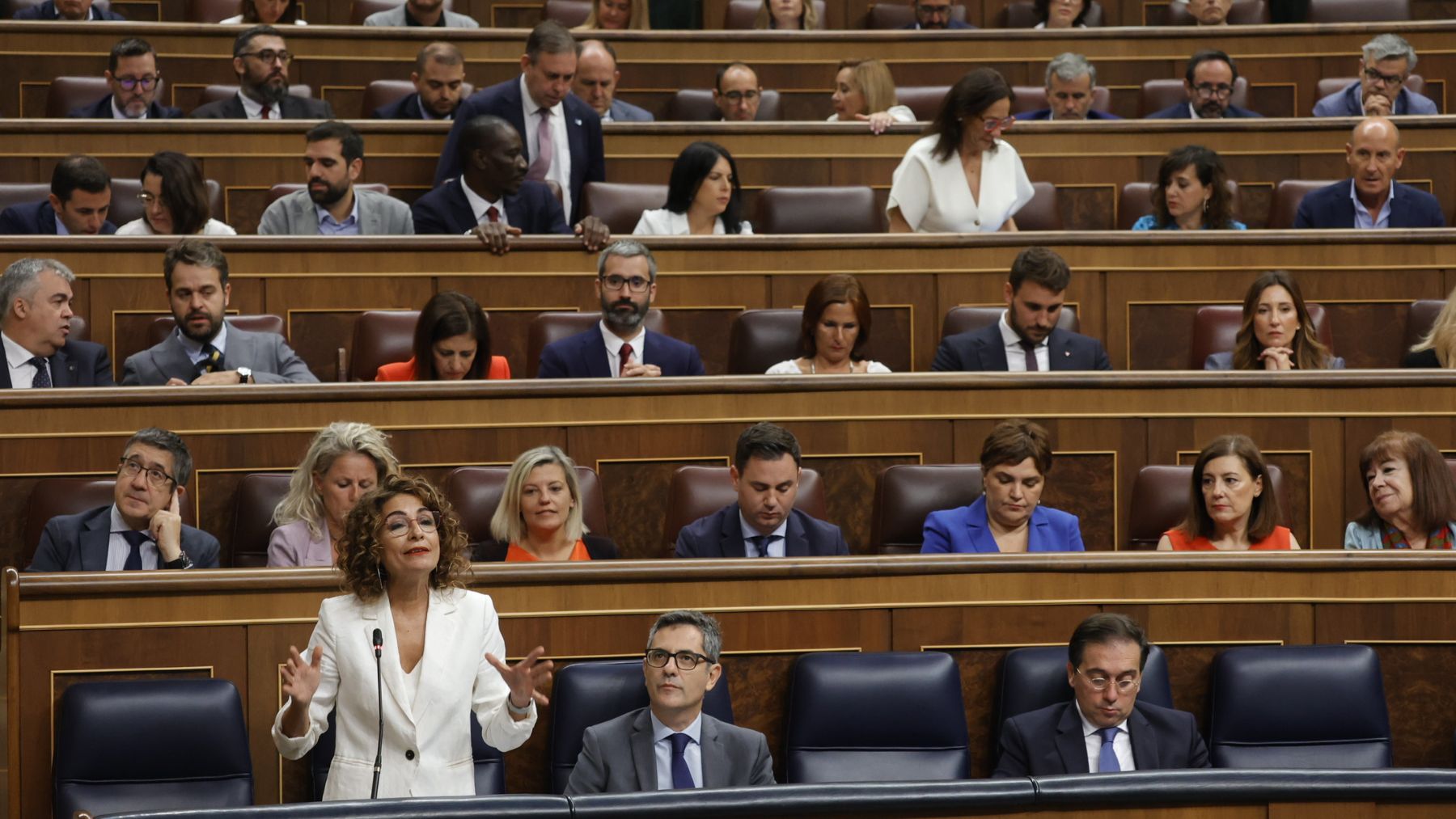 Bancada socialista en el Congreso de los Diputados. (Foto: EP)