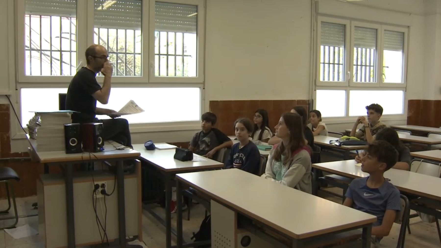 Alumnos en una clase de ESO.