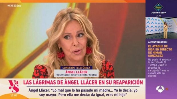 Ana Obregón, emocionada en Y ahora Sonsoles (Atresmedia).