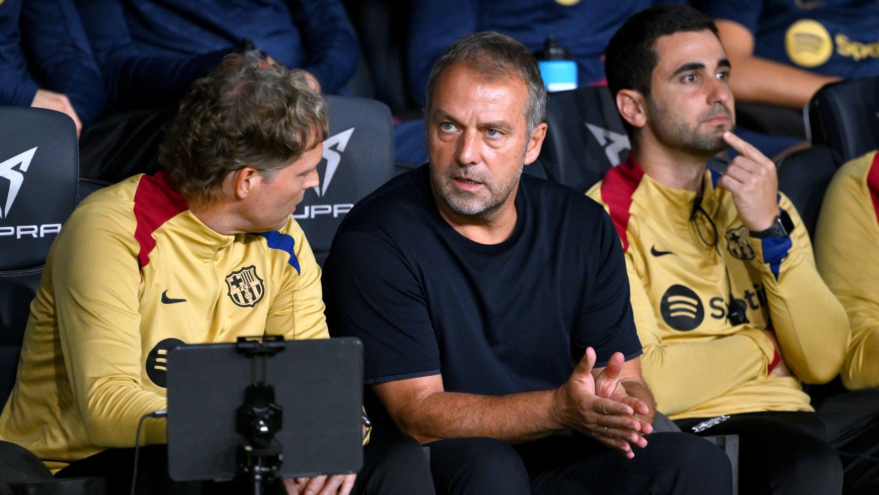 Hansi Flick ante el Getafe. (Getty)