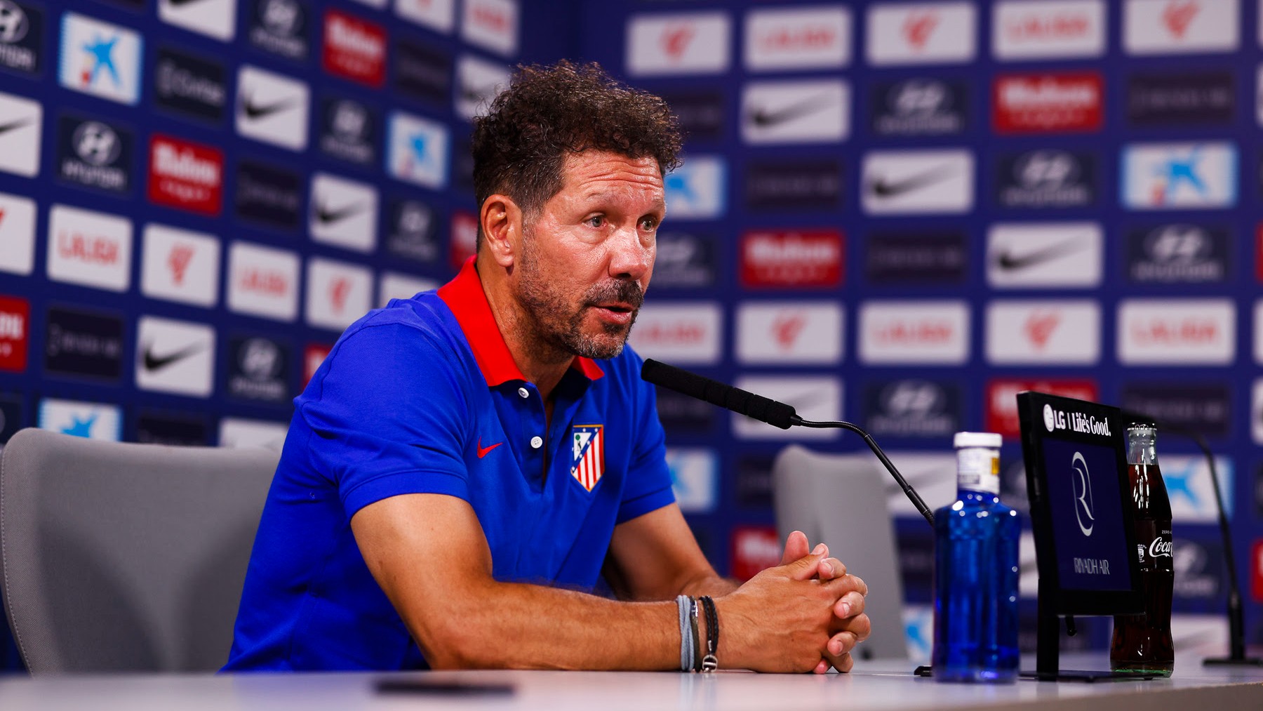 Simeone, en la rueda de prensa. (5)