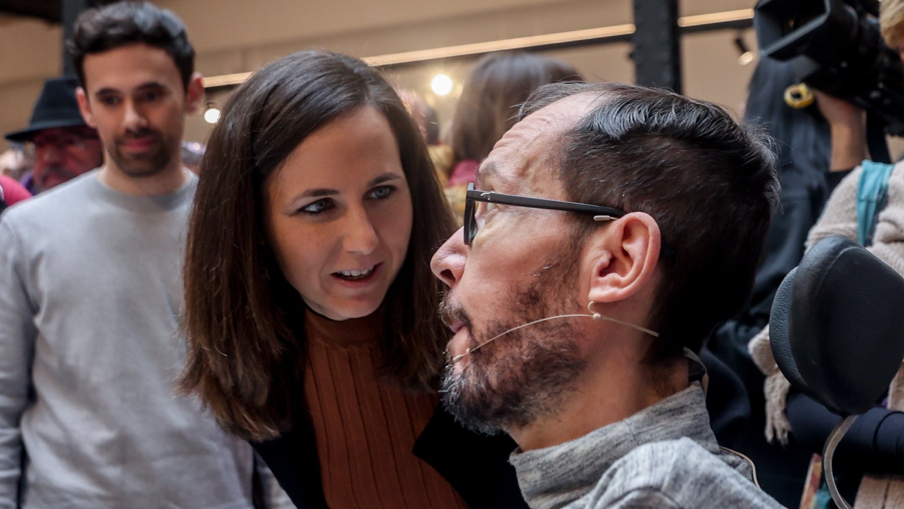 Pablo Echenique y la secretaria general de Podemos, Ione Belarra. (Foto: EP)