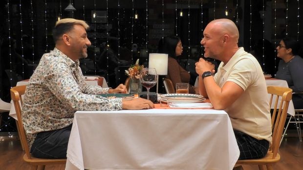 Joaquín y Diego en First Dates. (Mediaset)