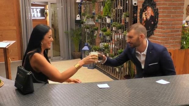 Rocío y Juan, participantes de 'First Dates'. (Mediaset)