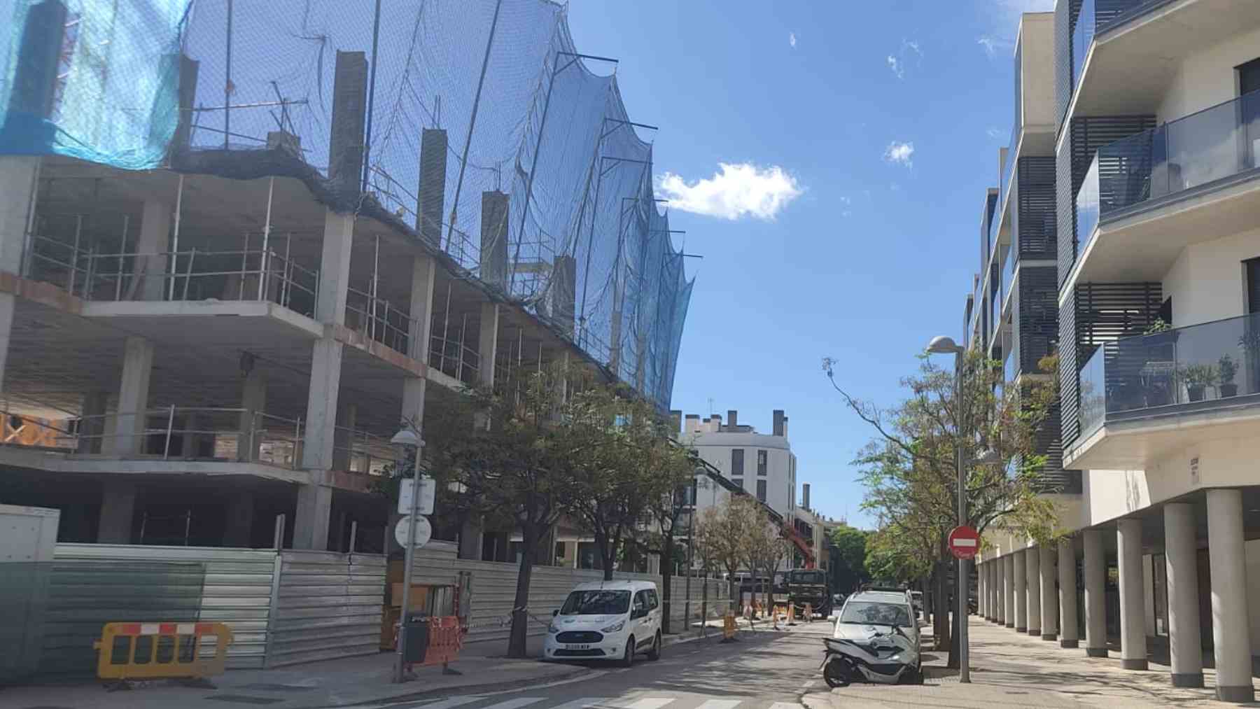 Imagen de edificios construidos y en construcción en Son Ferragut (Palma).